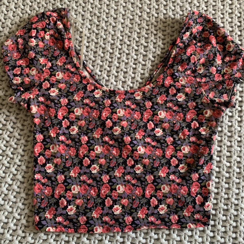 Forever 21 Floral Crop Top